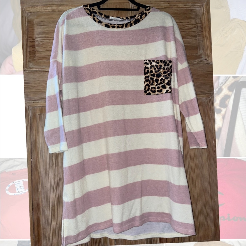 Boutique Soft fleece 3 qtr Top